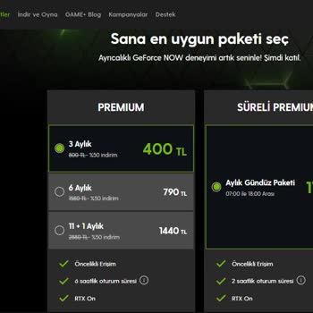 GeForce NOW powered by GAME+ RTX Teknolojisi Hakkında Yanıltıcı Bilgilendirme