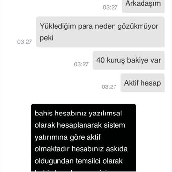 Paramın Geri İadesini İstiyorum.