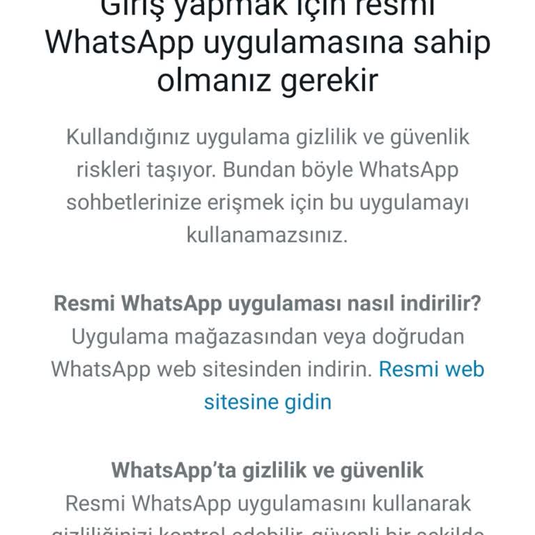 WhatsApp Erişim Sorunu Ve Numara Değişikliği Uyarısı