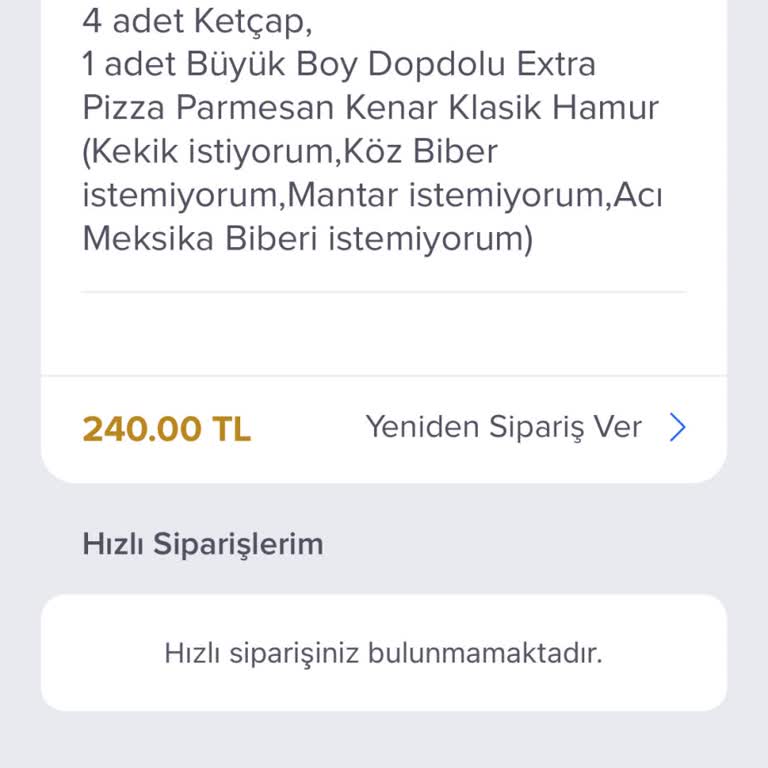 Domino's Pizzanın Teslim Edilip Yazıp Gelmeyen Pizzası
