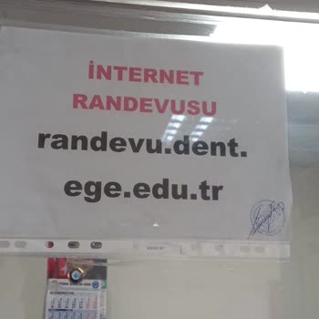 Ege Üniversitesi Diş Hekimliği Fakültesi Ege Üniversitesi Diş Fakültesi Endodonti Bölümü Randevu Alamama