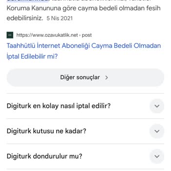 Türk Telekom Ve Digiturk Hizmetinde Yaşanan Sorunlar