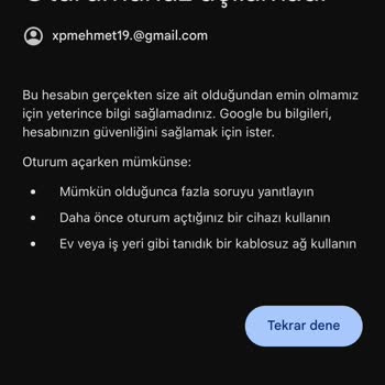 Gmail Hesap Giremiyorum Yardımcı Olum