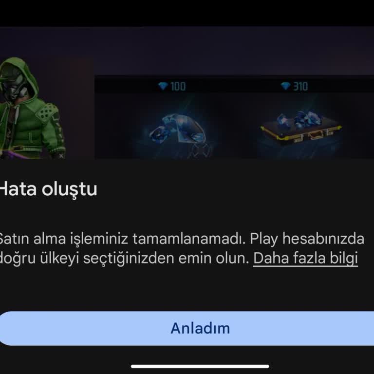 Garena Free Fire Ff Para Yatıramama Sorunu