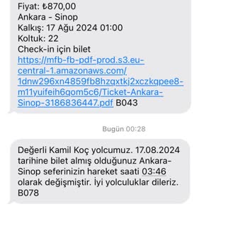 Kamil Koç Firmasından Aldığım Bilet İle Yaşadığım Mağduriyet