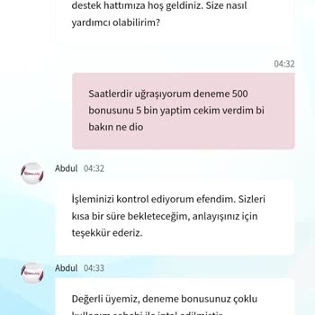 Betpublic Deneme Bonusu Çekim Sorunu Ve Müşteri Hizmetleri Eksikliği