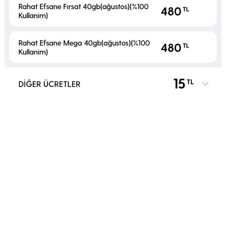Ek Paket Ücreti ve Fatura İptal Sorunu