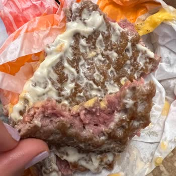 Burger King Aldığım Paket Yemeğime Çiğ Et Koymuşlar