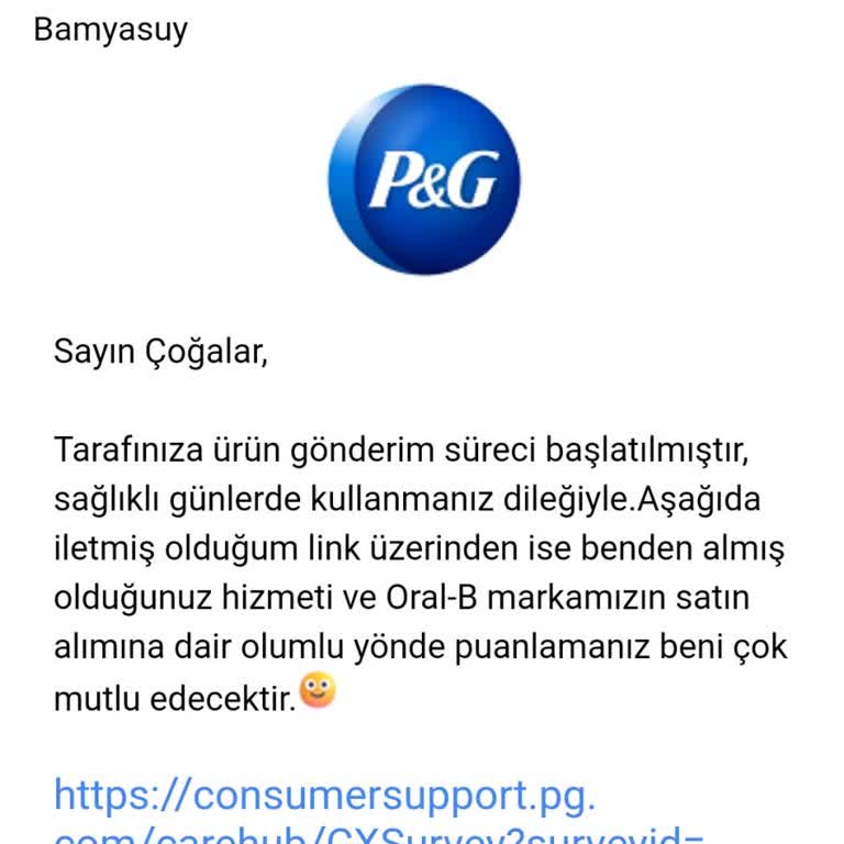 Oral - B Ürün Memnuniyetsizlik Hakkında
