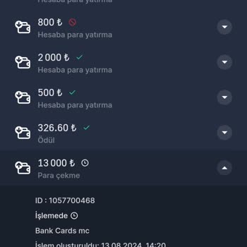 7Slots Para Yatırma Hızlı Çekme İşlemleri Beklemede