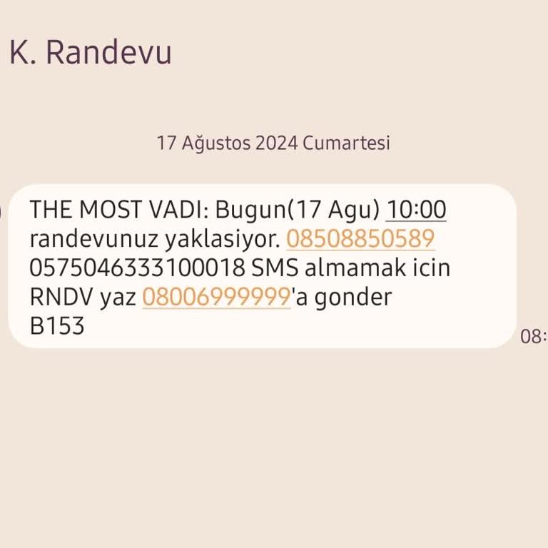 Kolay Randevu Hatırlatma Mesajı Geldi Ama Benim Bir Randevum Yok?