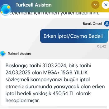 Turkcell Cayma Bedelinde Haksız Ücretlendirme