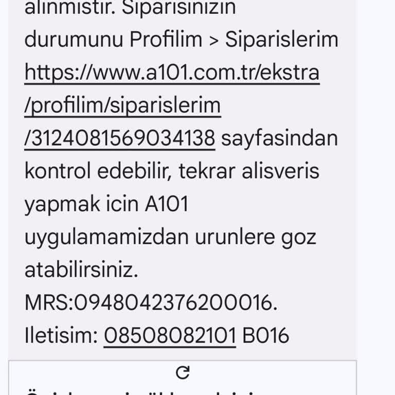 A101 Mobil Uygulaması Ve Müşteri Hizmetleri Pişmanlıktır...