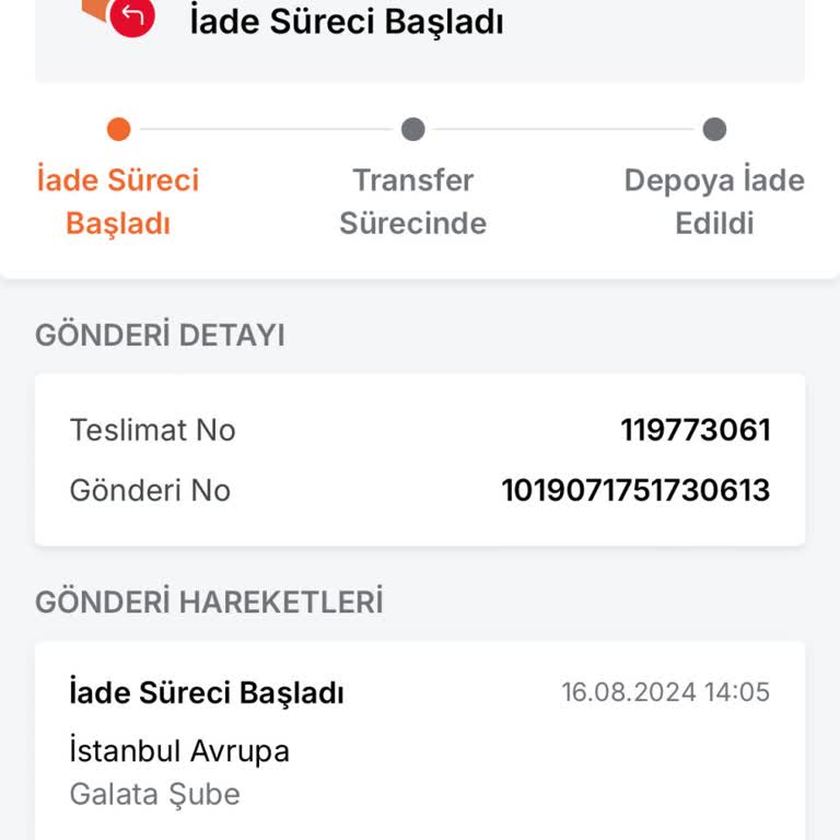 Trendyol Express Trendyol Expres Kargomu Bana Teslim Etmedi Otomatikman İade Etti