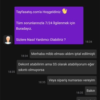 TayfaSatış Tayfa Satış 2 Gündür Para İadesi Alamıyorum