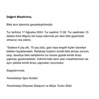 Fenerbahçe Spor Kulübü Fenerbahçe Stat Turunda Yaşanan Zamanlama Sorunu Ve İlgisizlik