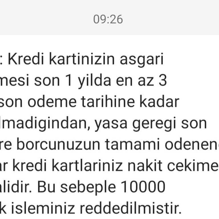 QNB Finansbank SMS Yanlış Bilgi