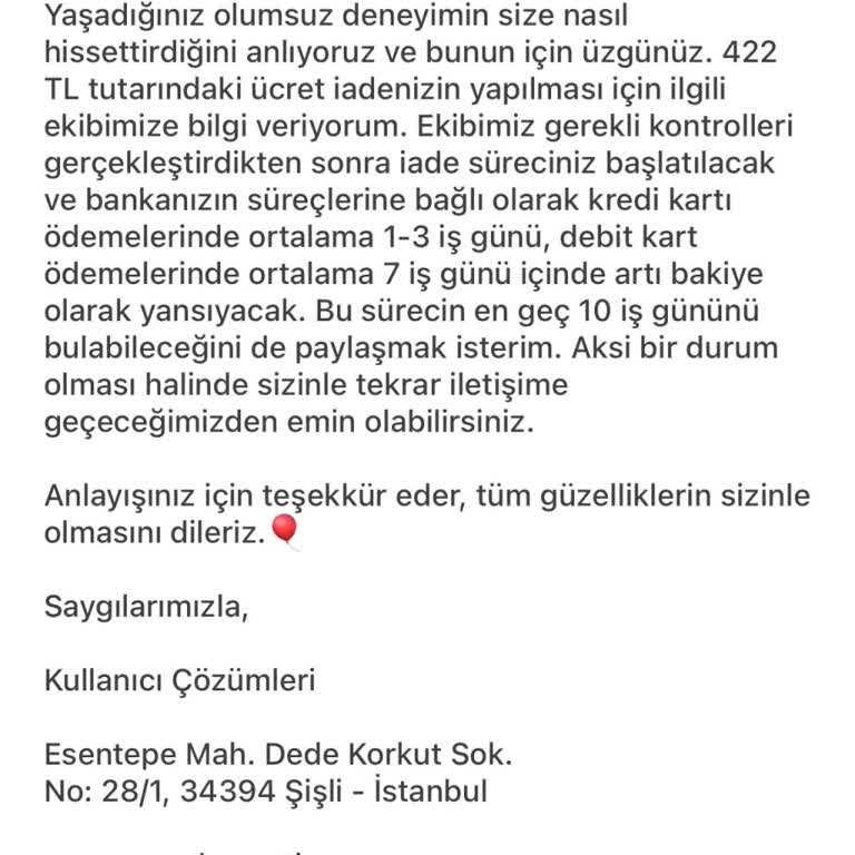 Yemek Sepeti Para İadesi İçin Uğraştırıyor