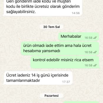 DCEY 30 Gündür İadem Yatmadı