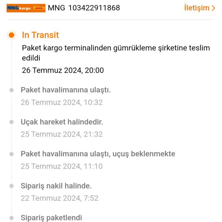 DHL Gümrükte İşlem Görmeyen Kargolar