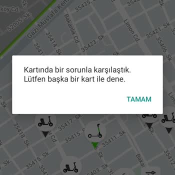 Martı Kartında Bir Sorunla Karşılaştık