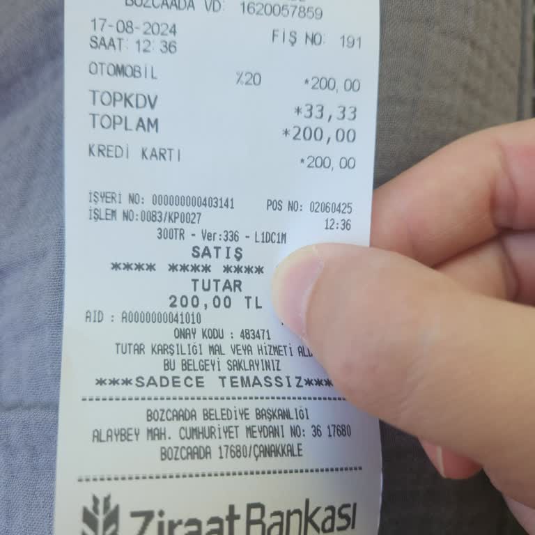 Bozcaada Belediyesi Bozcaada Dönüş Ücreti Şikayeti