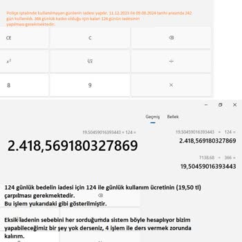 Sigortam.net Eksik Kasko Poliçesi İade Tutarı