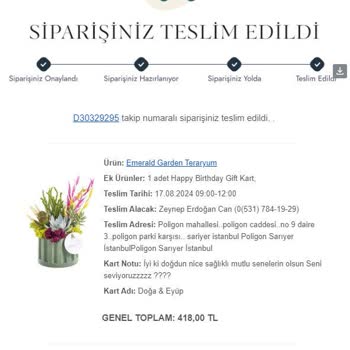 Taze Çiçek (tazecicek.com) Yanlış Ürün Gönderimi Ve İlgisiz Müşteri Hizmetleri