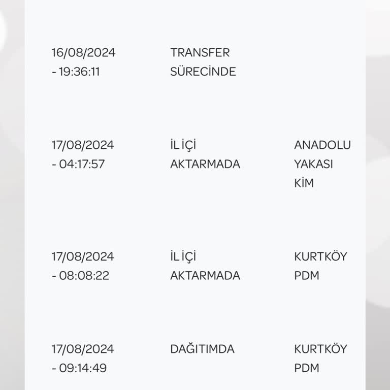 PttAVM PTT Kargo Kurtköy Şubesi Kargoyu Teslim Etmedi.