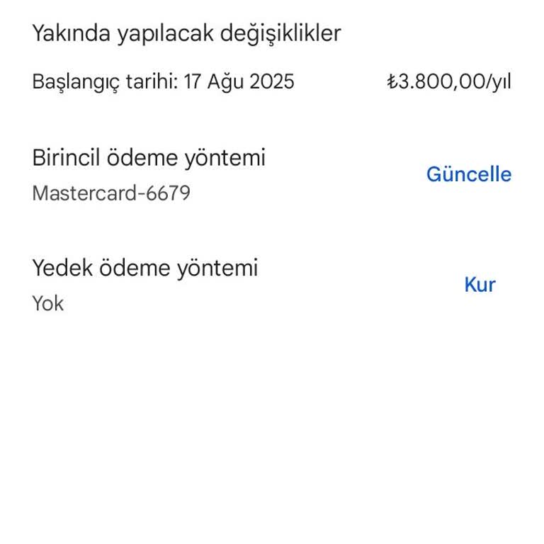 Beklenmedik 3800 TL Google Play Çekimi