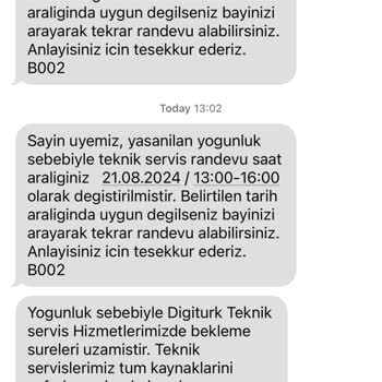 Digiturk Kurulum Hizmet Faciası