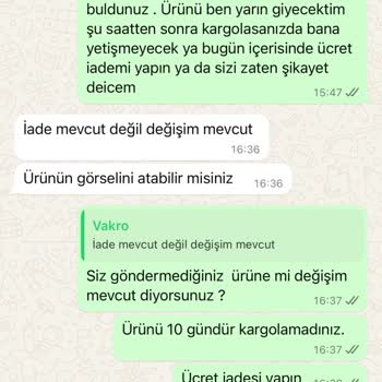 Vakronline Sipariş Mağduriyeti