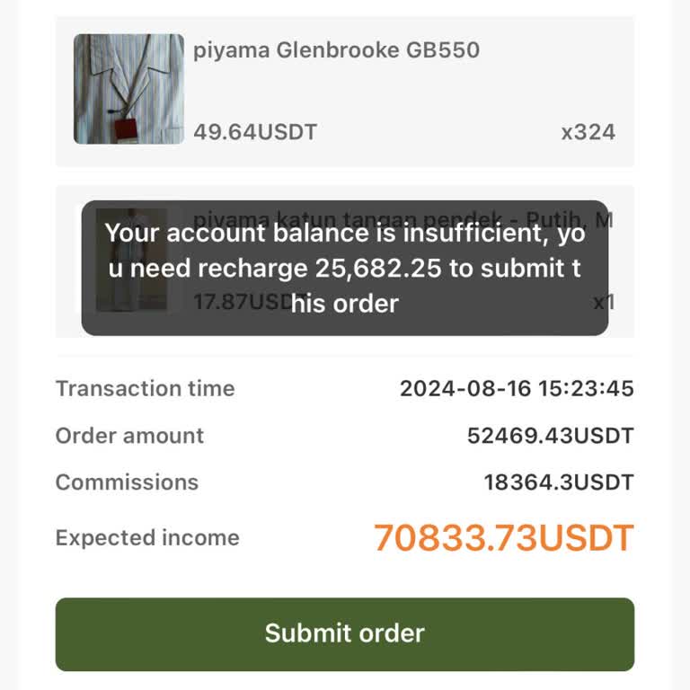 E-ticaret Marka Taklidiyle Dolandırıcılık Görev Tamamlanmadığı İçin Kaybedilen Para
