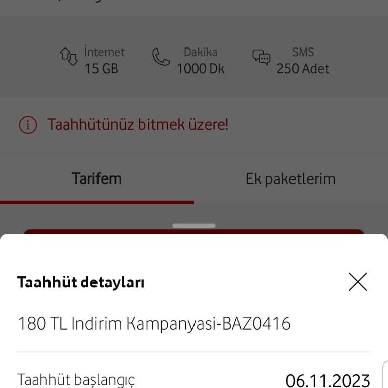 Vodafone Cayma Bedeli Hakkında Yanıltıcı Bilgi