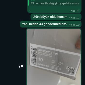 Shopier Hopesneakers Ürün Değişim Mağduriyeti