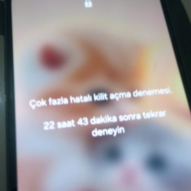 Samsung Telefon Çok Fazla Yanlış Kilit Diyor