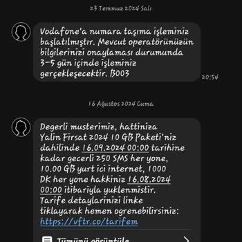 Vodafone Mobil İnternet Kullanım Sorunu ve Haksız Ücretlendirme