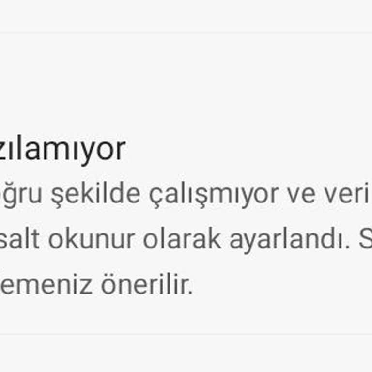 Samsung SD Kartınız Doğru Şekilde Çalışmıyor Problemi