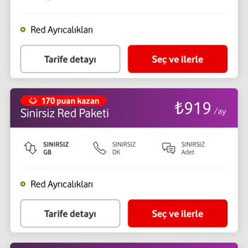 Vodafone'da Paket Fiyatları Hakkında Yanıltıcı Bilgi