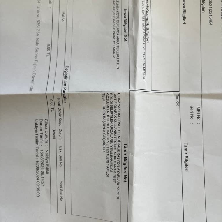 Xiaomi Robot Vacuum S10+ Servis Hiçbir Sorunu Çözmemiş