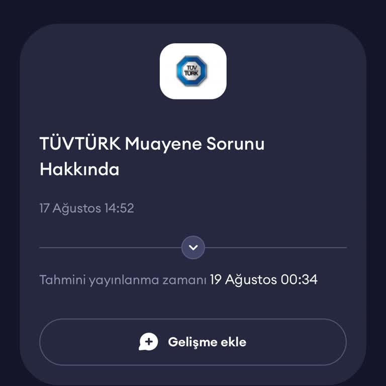 TÜVTÜRK Muayene Sorunu Hakkında