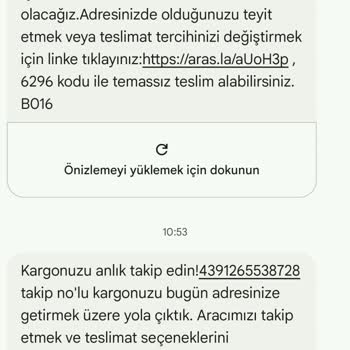 Aras Kargo Bir Haftadır Ürün Elime Geçmedi İletişim Kuramıyorum