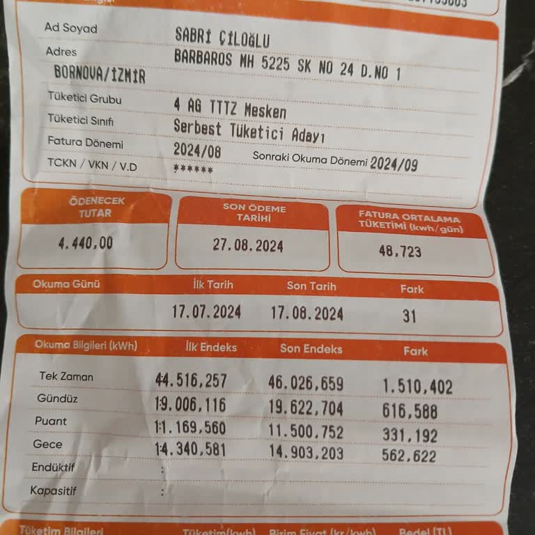 Gediz Elektrik Perakende Elektrik Faturasının Çok Yüksek Gelmesi