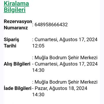 Enterprise Rent A Car Tam Bir Fiyasko