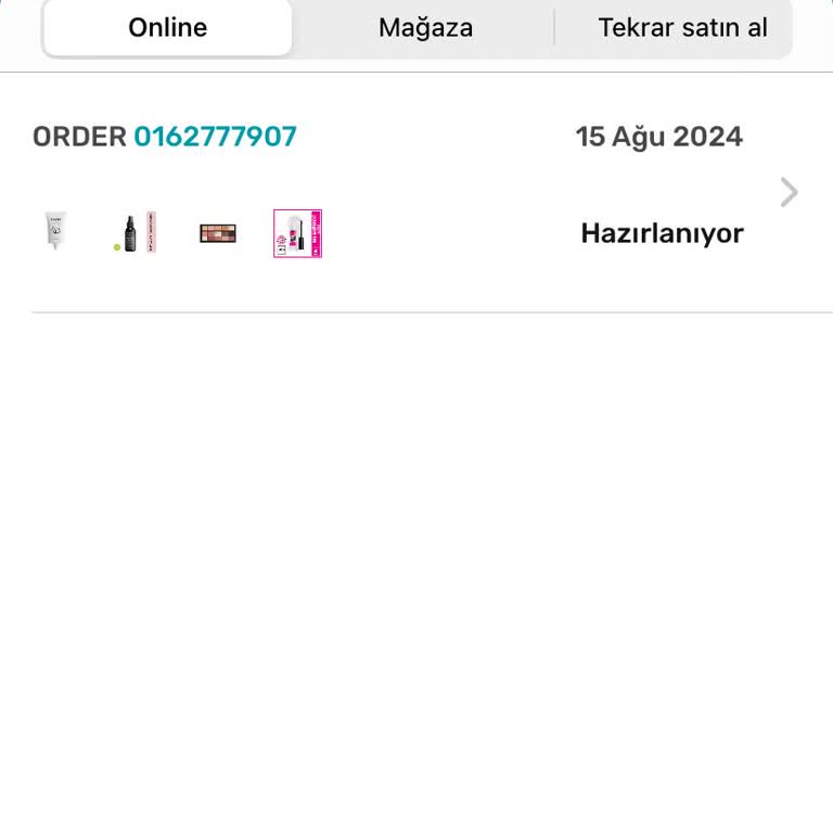 Watsons Ürünlerim Kargoya Verilmedi
