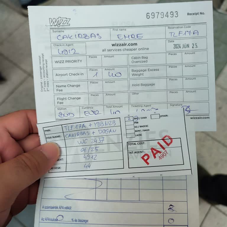 Проблема с онлайн-регистрацией Wizz Air на рейс Будапешт - Турция