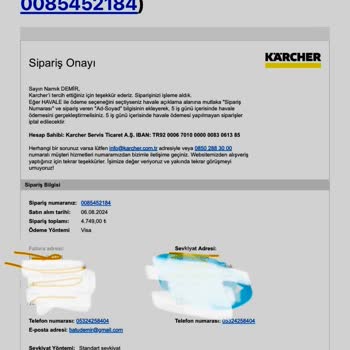 Karcher Eksik Gelen Ürün Sonrası Müşteri Hizmetlerine Ulaşamıyorum.