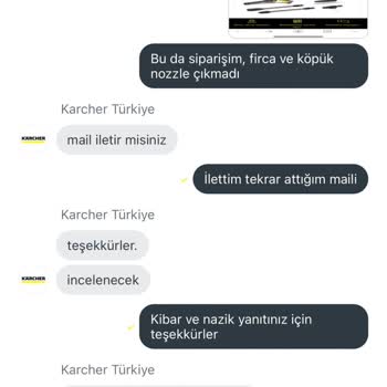 Karcher Eksik Gelen Ürün Sonrası Müşteri Hizmetlerine Ulaşamıyorum.