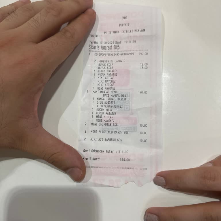 Popeyes'te Kaba Davranış Ve Ödeme Sorunu