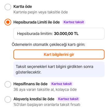 Hepsiburada Alışveriş Limiti Kullanamıyorum